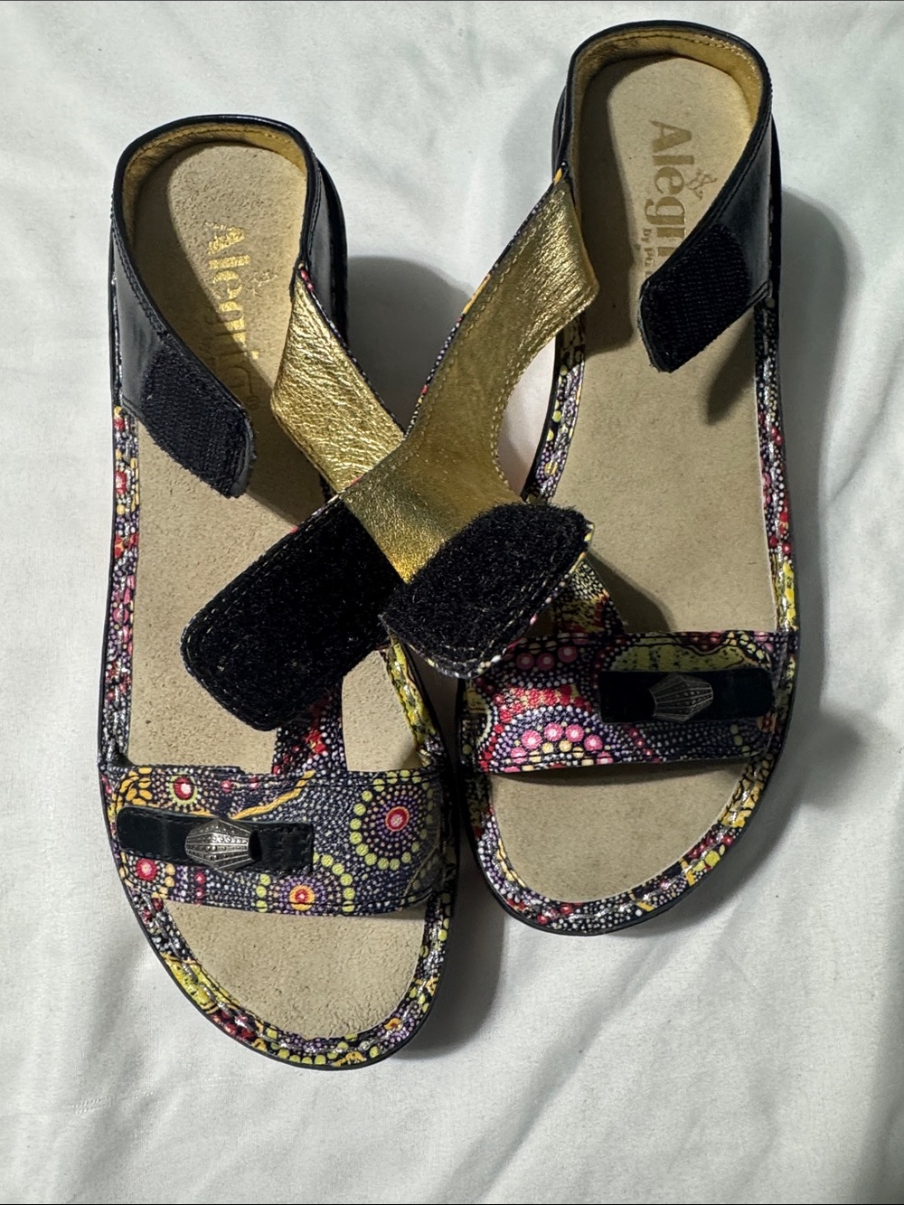 Alegria by PG Lite Leather Comfort Sandals Women’s EU 39 / US 8.5–9 Adjustable - Picture 4 of 12